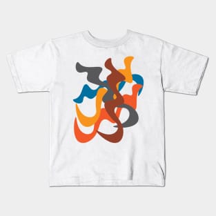 Abstract Collage of Snakes Kids T-Shirt